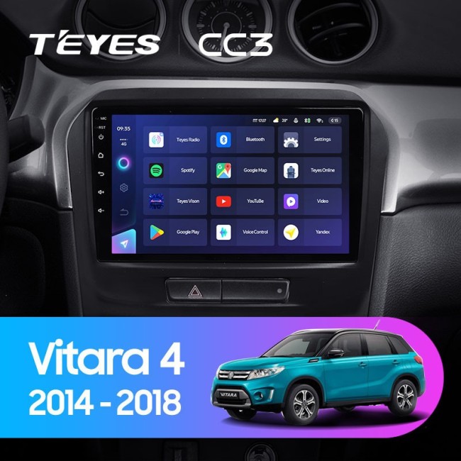 Штатная магнитола Teyes CC3 4/64 Suzuki Vitara 2 (2014-2018)