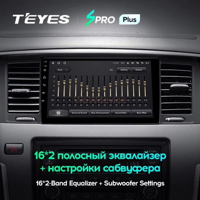 Штатная магнитола Teyes SPRO Plus 6/128 Nissan Patrol Y62 (2010-2020) 9" дюймов