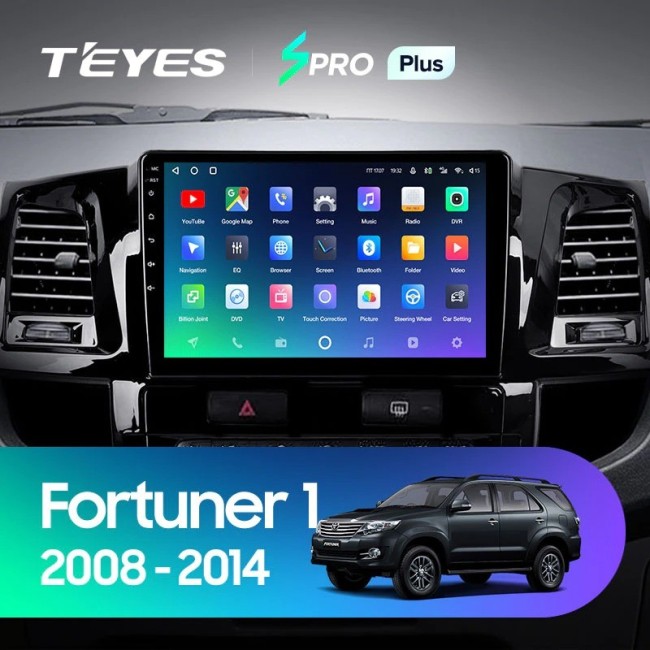 Штатная магнитола Teyes SPRO Plus 6/128 Toyota Fortuner (2008-2014) F1