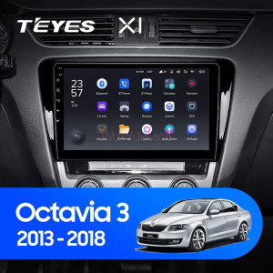 Штатная магнитола Teyes X1 4G 2/32 Skoda Octavia 3 A7 (2013-2018) Тип-A