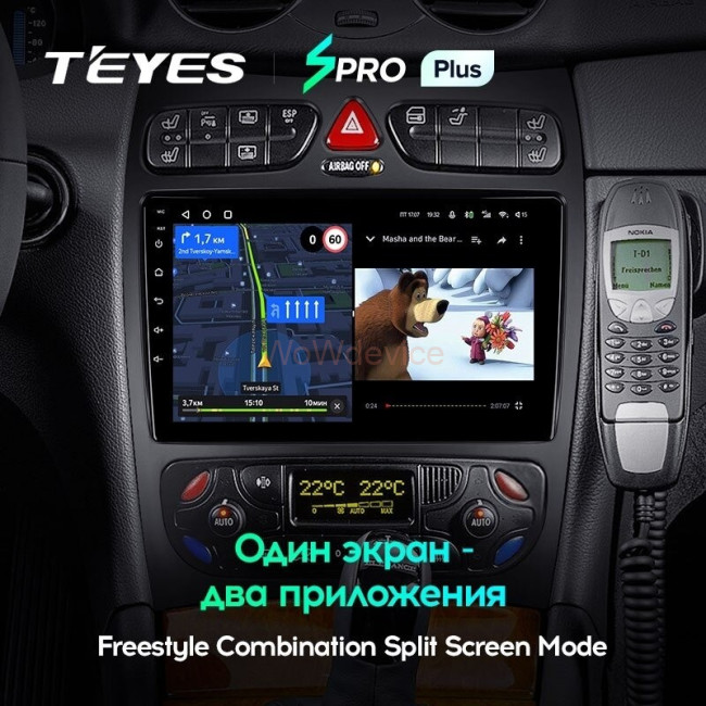 Штатная магнитола Teyes SPRO Plus 4/64 Mercedes-Benz CLK Class C209 A209 (2002-2005)