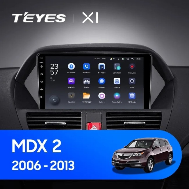 Штатная магнитола Teyes X1 4G 2/32 Acura MDX YD2 (2006-2013)
