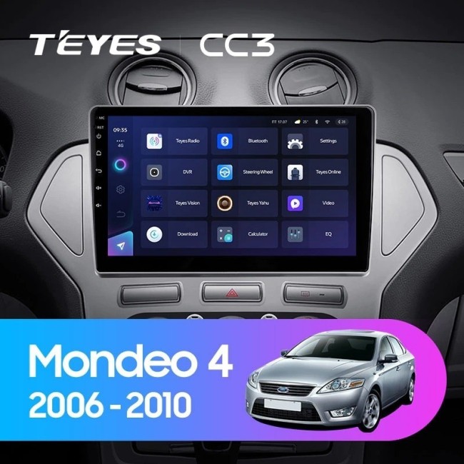 Штатная магнитола Teyes CC3 360 6/128 Ford Mondeo 4 (2006-2010)