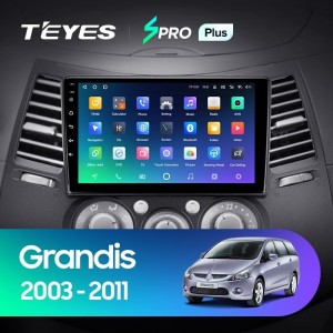 Штатная магнитола Teyes SPRO Plus 4/64 Mitsubishi Grandis 1 (2003-2011) F2