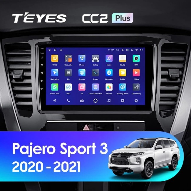 Штатная магнитола Teyes CC2 Plus 4/64 Mitsubishi Pajero Sport 3 (2020-2021)