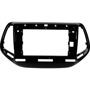 Рамка магнитолы 10.2" (цв.Глянцевый Черный) для JEEP Compass 2017-2020