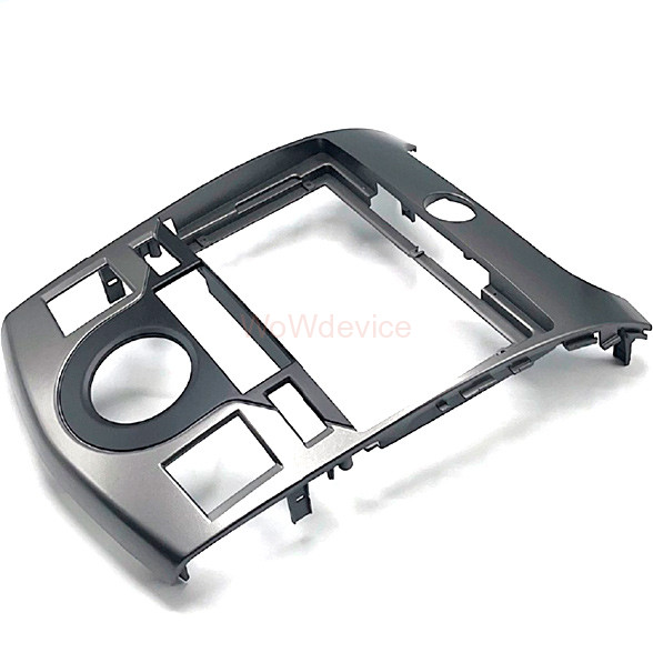 Рамка магнитолы 9.0" (цв.Глянцево-серый) для KIA Cerato Koup (TD), Forte Koup (TD) 2009-2012 Климат