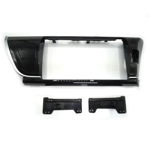 Рамка магнитолы 10.2" (цв.Глянцевый Черный) для TOYOTA Corolla 2013-2016 Правый руль / Версия 3