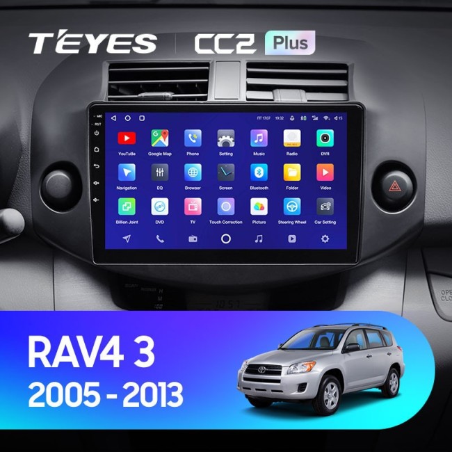 Штатная магнитола Teyes CC2 Plus 6/128 Toyota RAV4 3 XA30 (2005-2013) 10"