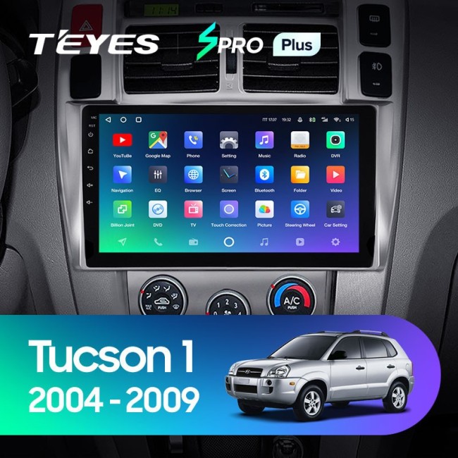 Штатная магнитола Teyes SPRO Plus 6/128 Hyundai Tucson 1 (2004-2009)