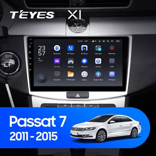 Штатная магнитола Teyes X1 4G 2/32 Volkswagen Passat 7 B7 (2010-2015)