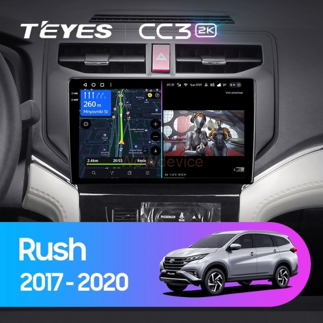Штатная магнитола Teyes CC3 2K 4/64 Toyota Rush (2017-2020) Штатная магнитола Teyes CC3 2K 4/64 Toyota Rush (2017-2020)