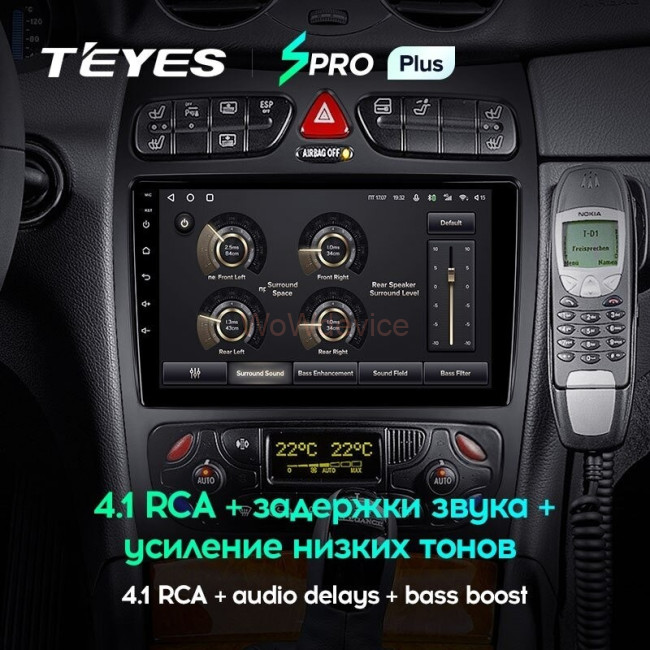 Штатная магнитола Teyes SPRO Plus 6/128 Mercedes-Benz CLK Class C209 A209 (2002-2005)