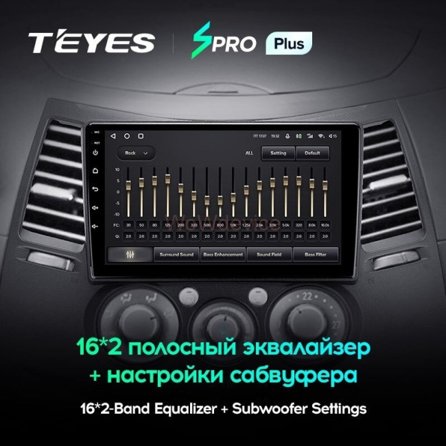 Штатная магнитола Teyes SPRO Plus 6/128 Mitsubishi Grandis 1 (2003-2011) F2
