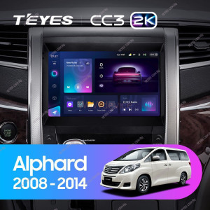 Штатная магнитола Teyes CC3 2K 3/32 Toyota Alphard H20 (2008-2014)