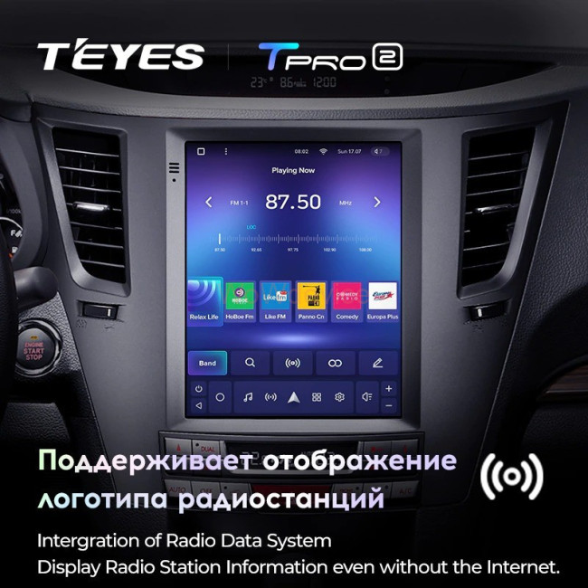 Штатная магнитола Tesla style Teyes TPRO 2 3/32 Subaru Outback 4 BR Legacy 5 2009-2014