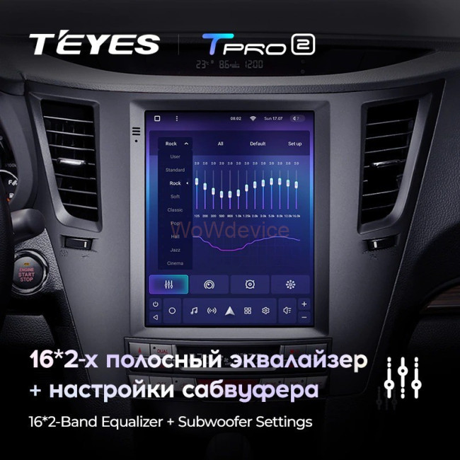 Штатная магнитола Tesla style Teyes TPRO 2 3/32 Subaru Outback 4 BR Legacy 5 2009-2014