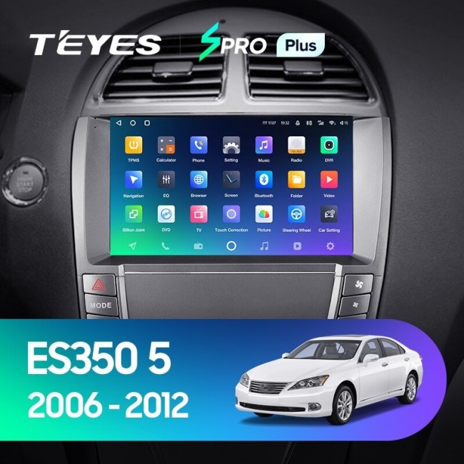 Штатная магнитола Teyes SPRO Plus 3/32 Lexus ES350 5 XV40 (2006-2012) (АB) Тип-А