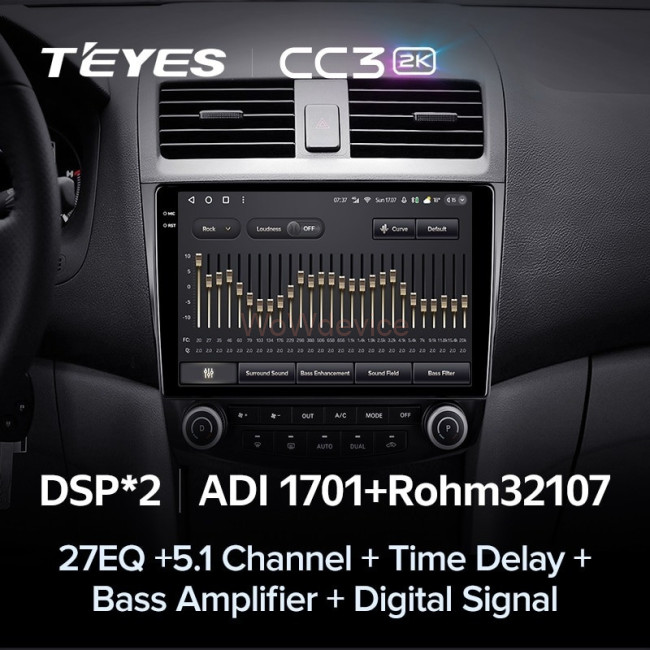 Штатная магнитола Teyes CC3 2K 360 6/128 Honda Accord 7 (2005-2008)