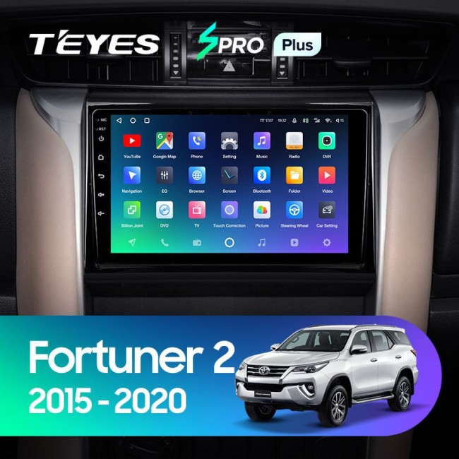 Штатная магнитола Teyes SPRO Plus 6/128 Toyota Fortuner 2 (2015-2018)
