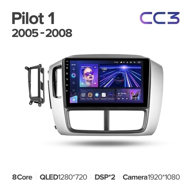 Штатная магнитола Teyes CC3 4/32 Honda Pilot 1 (2005-2008)
