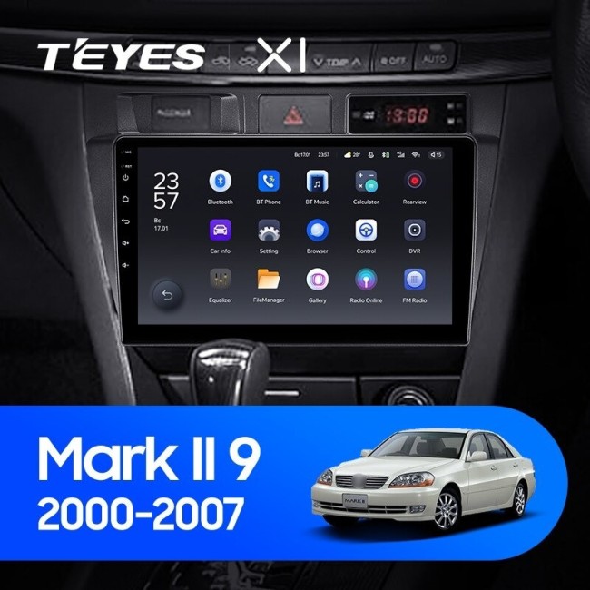 Штатная магнитола Teyes X1 4G 2/32 Toyota Mark II 9 X100 (2000-2007)