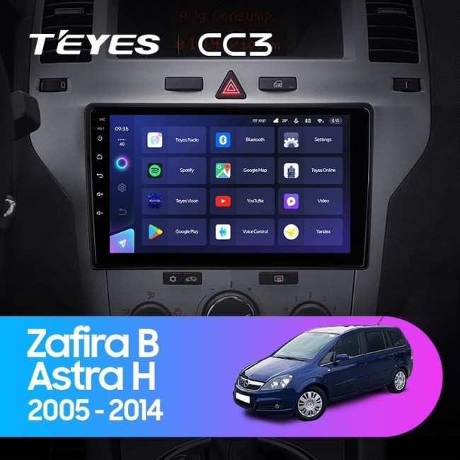 Штатная магнитола Teyes CC3 360 6/128 Opel Zafira B (2005-2014) F1