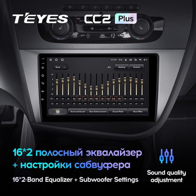 Штатная магнитола Teyes CC2 Plus 4/64 Seat Leon 2 (2005-2012) F2