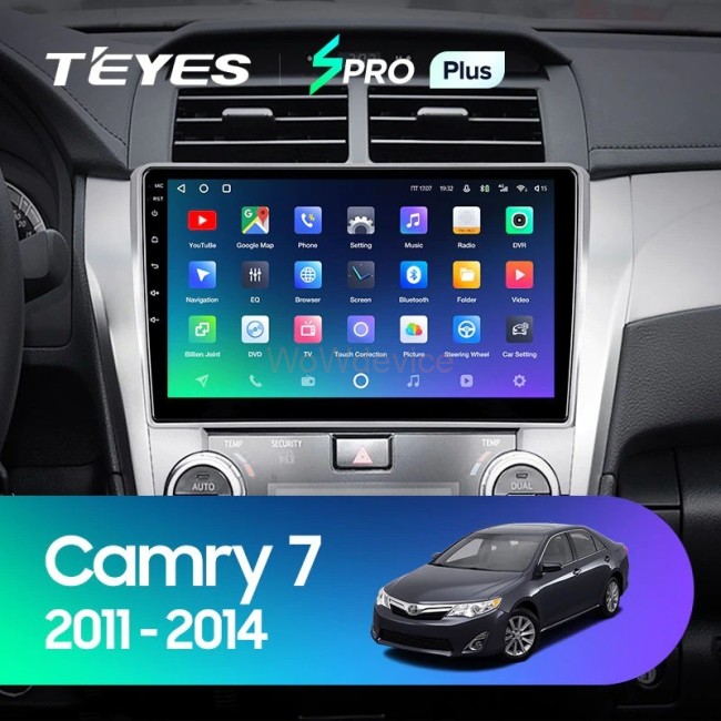 Штатная магнитола Teyes SPRO Plus 6/128 Toyota Camry 7 XV 50 55 (2011-2014) Тип-B