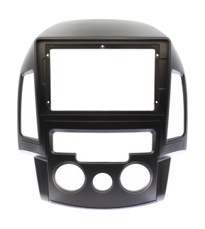Рамка магнитолы 9.0" (цв.Черный) для HYUNDAI i-30 (FD) 2008-2011 Левый руль / Кондиционер