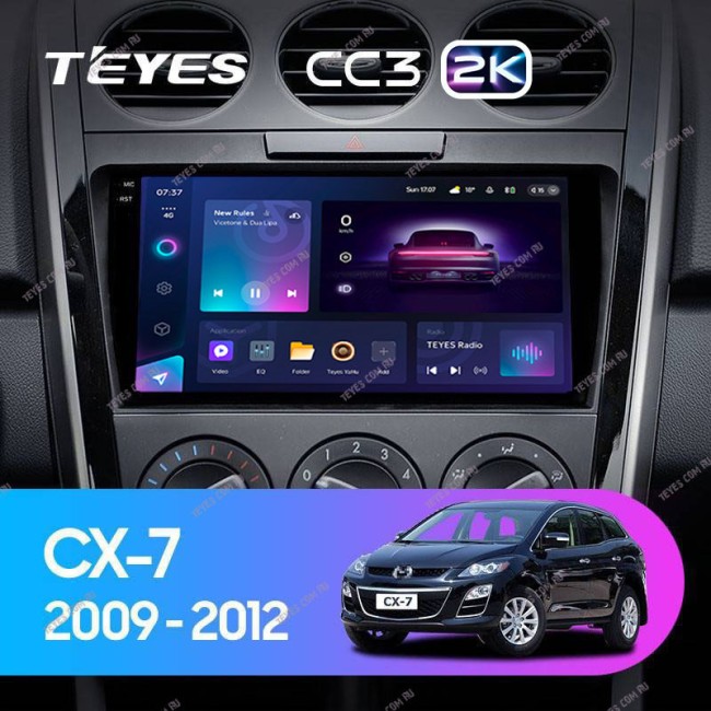 Штатная магнитола Teyes CC3 2K 3/32 Mazda CX7 CX-7 CX 7 ER (2009-2012)