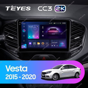 Штатная магнитола Teyes CC3 2K 4/64 LADA Vesta Cross Sport (2015-2019)
