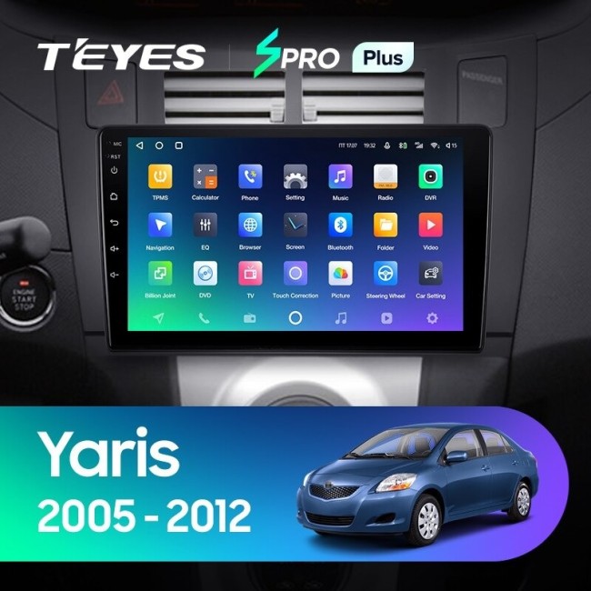 Штатная магнитола Teyes SPRO Plus 3/32 Toyota Yaris XP90 (2005-2012)
