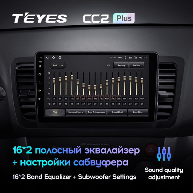 Штатная магнитола Teyes CC2L Plus 1/16 Subaru Outback 3 (2003-2009)