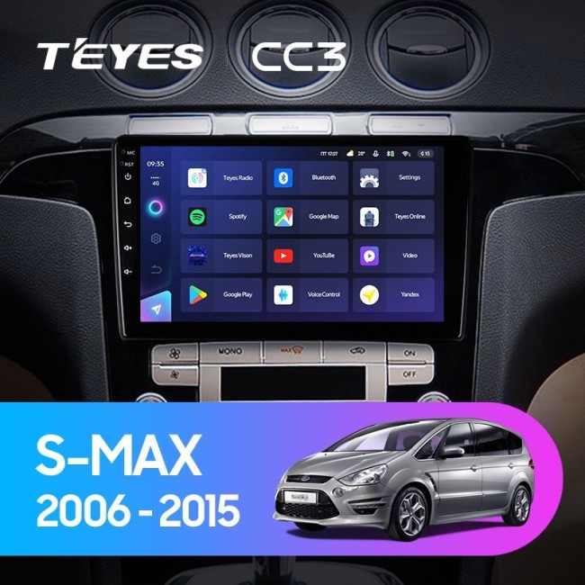 Штатная магнитола Teyes CC3 3/32 Ford S-MAX 1 (2006-2015)