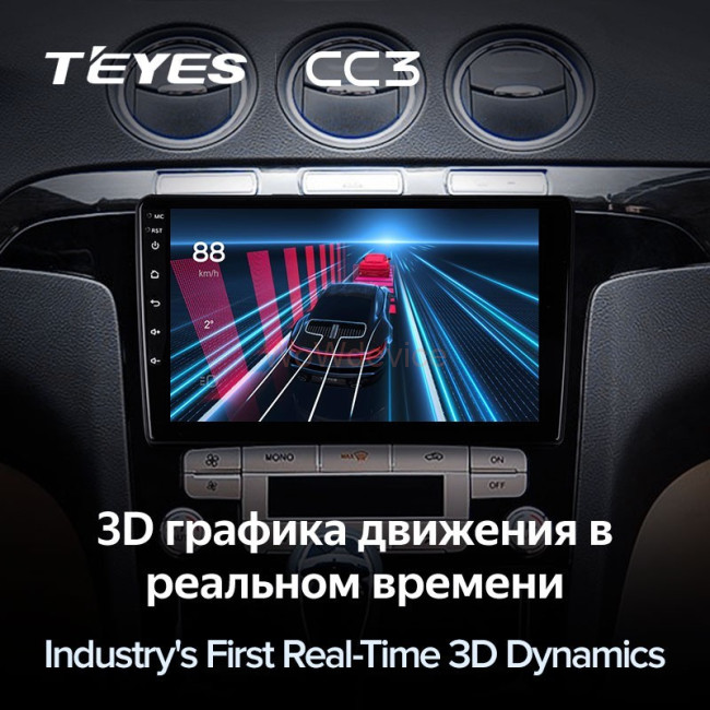 Штатная магнитола Teyes CC3 3/32 Ford S-MAX 1 (2006-2015)