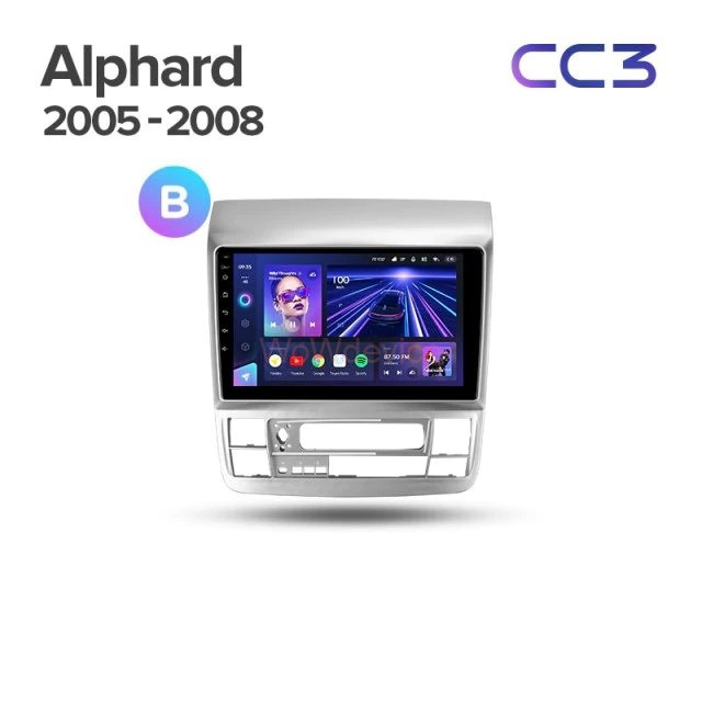 Штатная магнитола Teyes CC3 4/64 Toyota Alphard 1 H10 (2005-2008) F2