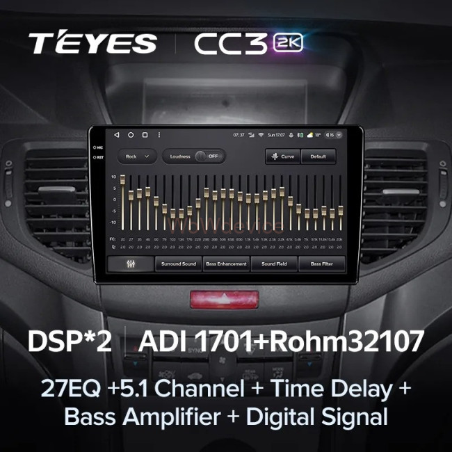 Штатная магнитола Teyes CC3 2K 360 6/128 Honda Accord 8 (2008-2012)
