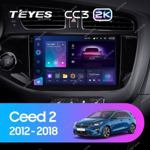 Штатная магнитола Teyes CC3 2K 360 6/128 Kia Ceed 2 JD (2012-2018)