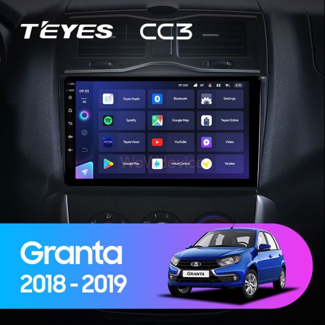 Штатная магнитола Teyes CC3L 4/32 LADA Granta Cross (2018-2019)