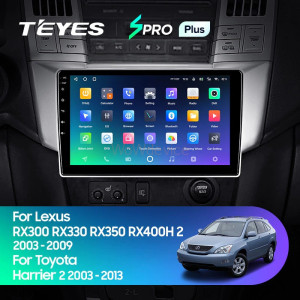 Штатная магнитола Teyes SPRO Plus 6/128 Toyota Harrier (2003-2009)