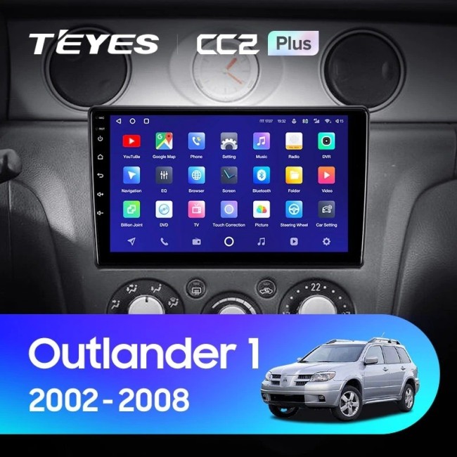 Штатная магнитола Teyes CC2L Plus 2/32 Mitsubishi Outlander 1 (2002-2008) Тип-В