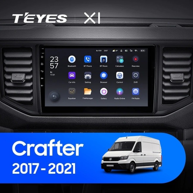 Штатная магнитола Teyes X1 4G 2/32 Volkswagen Crafter (2017-2021)