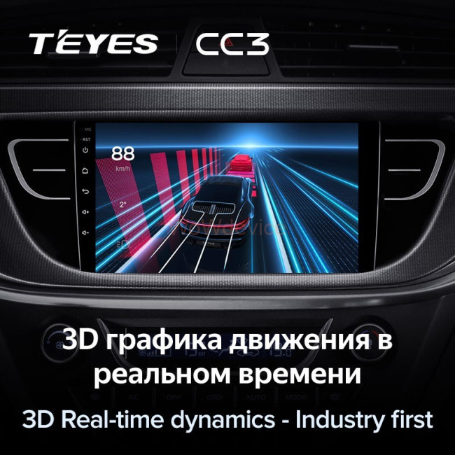 Штатная магнитола Teyes CC3 3/32 Geely Atlas NL-3 (2016-2020)
