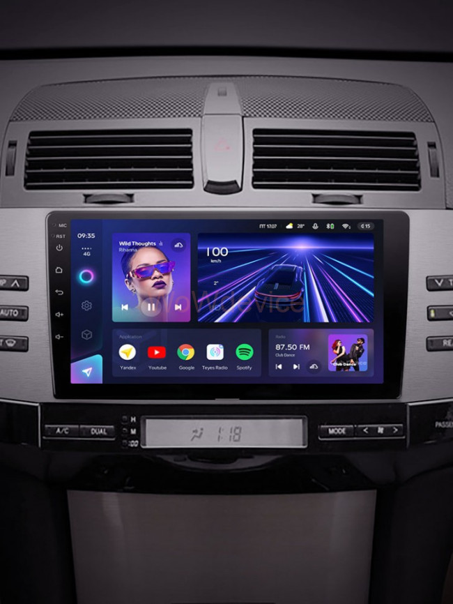 Штатная магнитола Teyes CC3 6/128 Toyota Mark X 1 X120 (2004-2009)