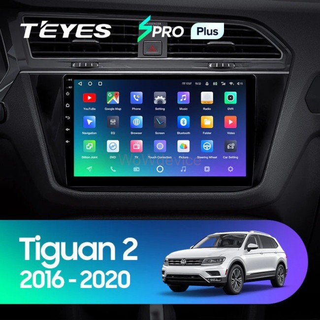 Штатная магнитола Teyes SPRO Plus 3/32 Volkswagen Tiguan 2 (2016-2018) Тип-A