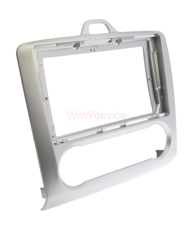 Рамка магнитолы 9.0" (цв.Серебро) для FORD Focus 2005-2011 Климат Рамка магнитолы 9.0" (цв.Серебро) для FORD Focus 2005-2011 Климат