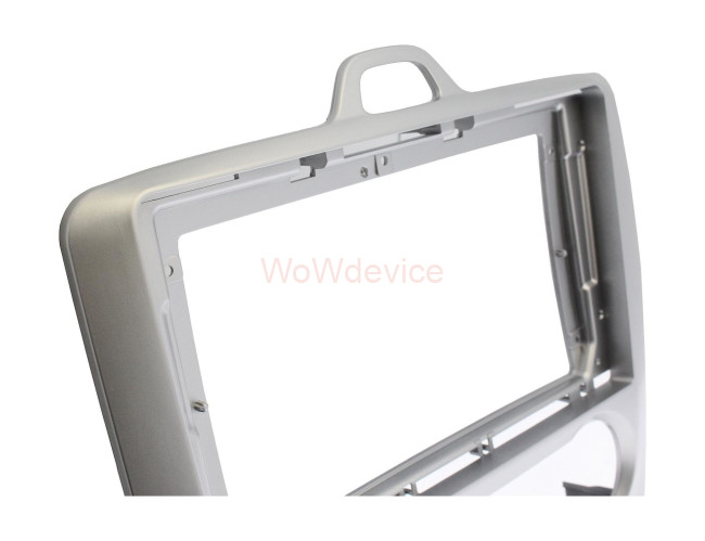 Рамка магнитолы 9.0" (цв.Серебро) для FORD Focus 2005-2011 Климат Рамка магнитолы 9.0" (цв.Серебро) для FORD Focus 2005-2011 Климат