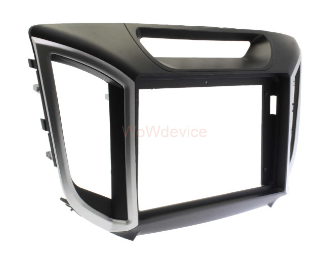 Рамка магнитолы 9.0" (цв.Черный и Серебристый) для HYUNDAI Creta 2015+; iX-25 2014+ Рамка магнитолы 9.0" (цв.Черный и Серебристый) для HYUNDAI Creta 2015+; iX-25 2014+