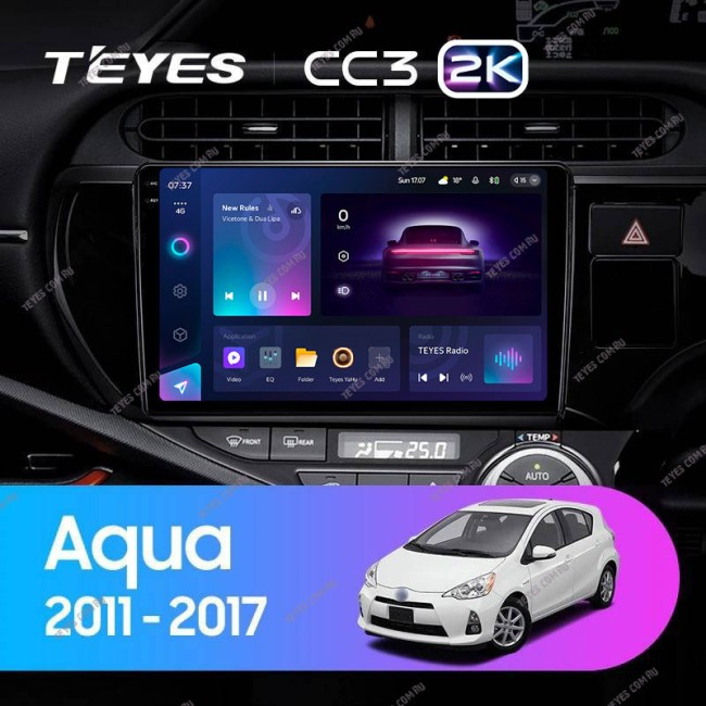 Штатная магнитола Teyes CC3 2K 3/32 Toyota Aqua (2011-2017)